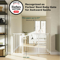 Cumbor baby gate stands 30.5 inches tall for safer doorways