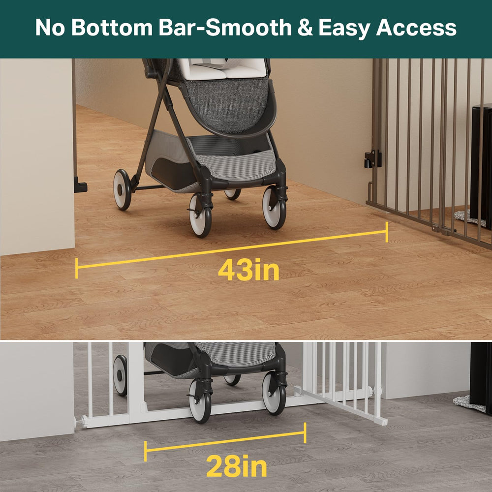 Cumbor baby gate durable build materials ensure long-lasting use.