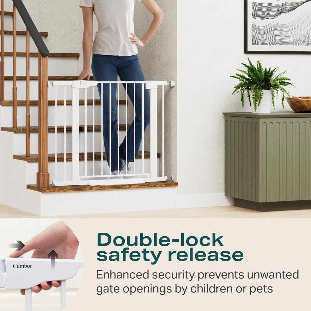 Cumbor Y-shaped bolts securing round stair railings for safer setup