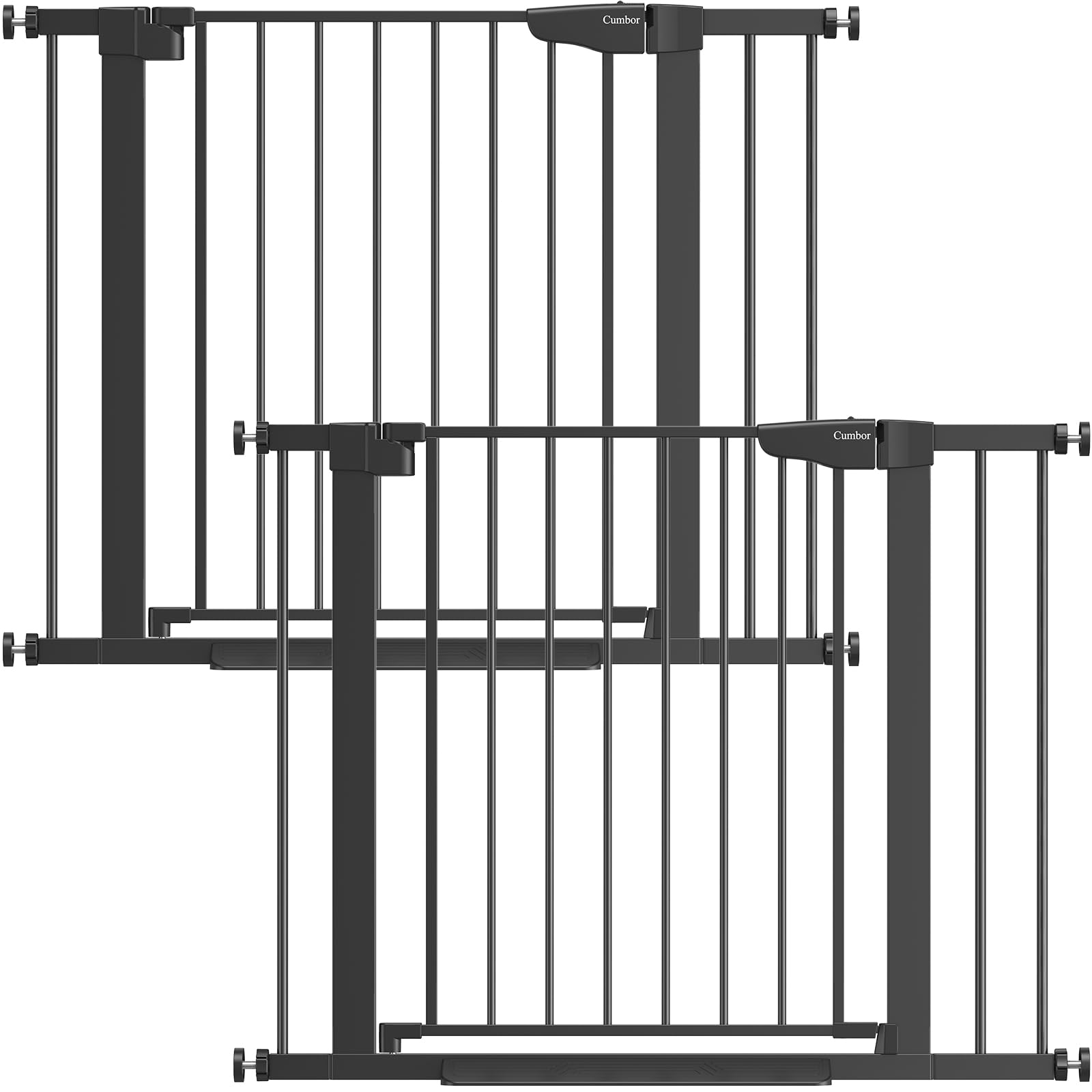 Cumbor baby gate stairs auto-close in action for stair safety