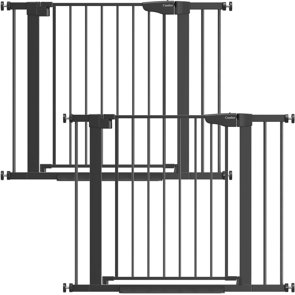 Cumbor baby gate stairs auto-close in action for stair safety