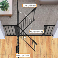 Cumbor steel gate highlights durable construction for busy households