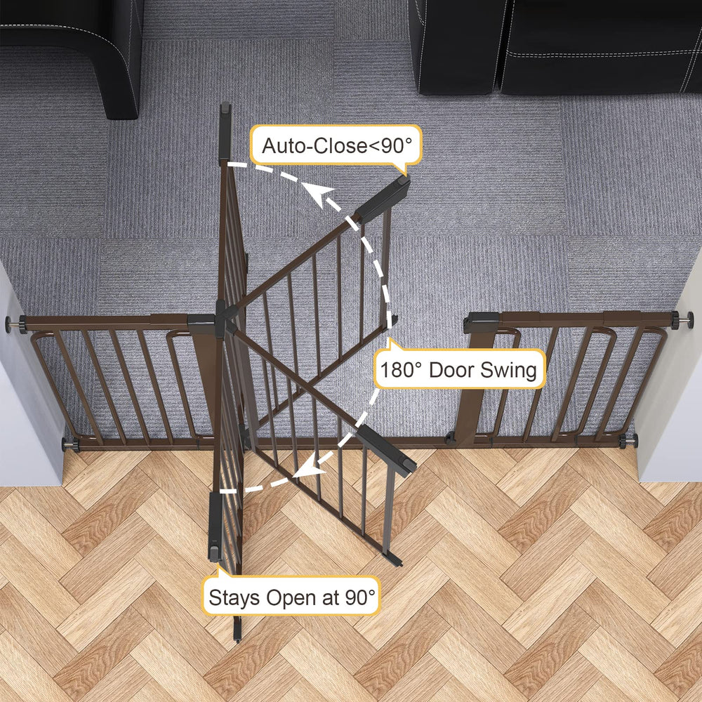 Cumbor two-way door design allows easy hands-free passage for people and pets.