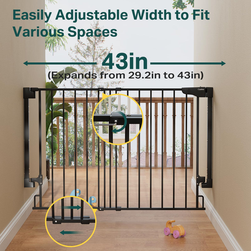 Cumbor baby gate wide walk-through suitable for pets and kids