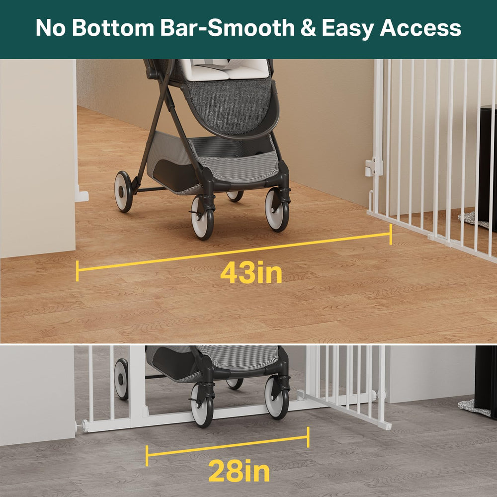 Cumbor baby gate wide walk-through ideal for pets and toddlers