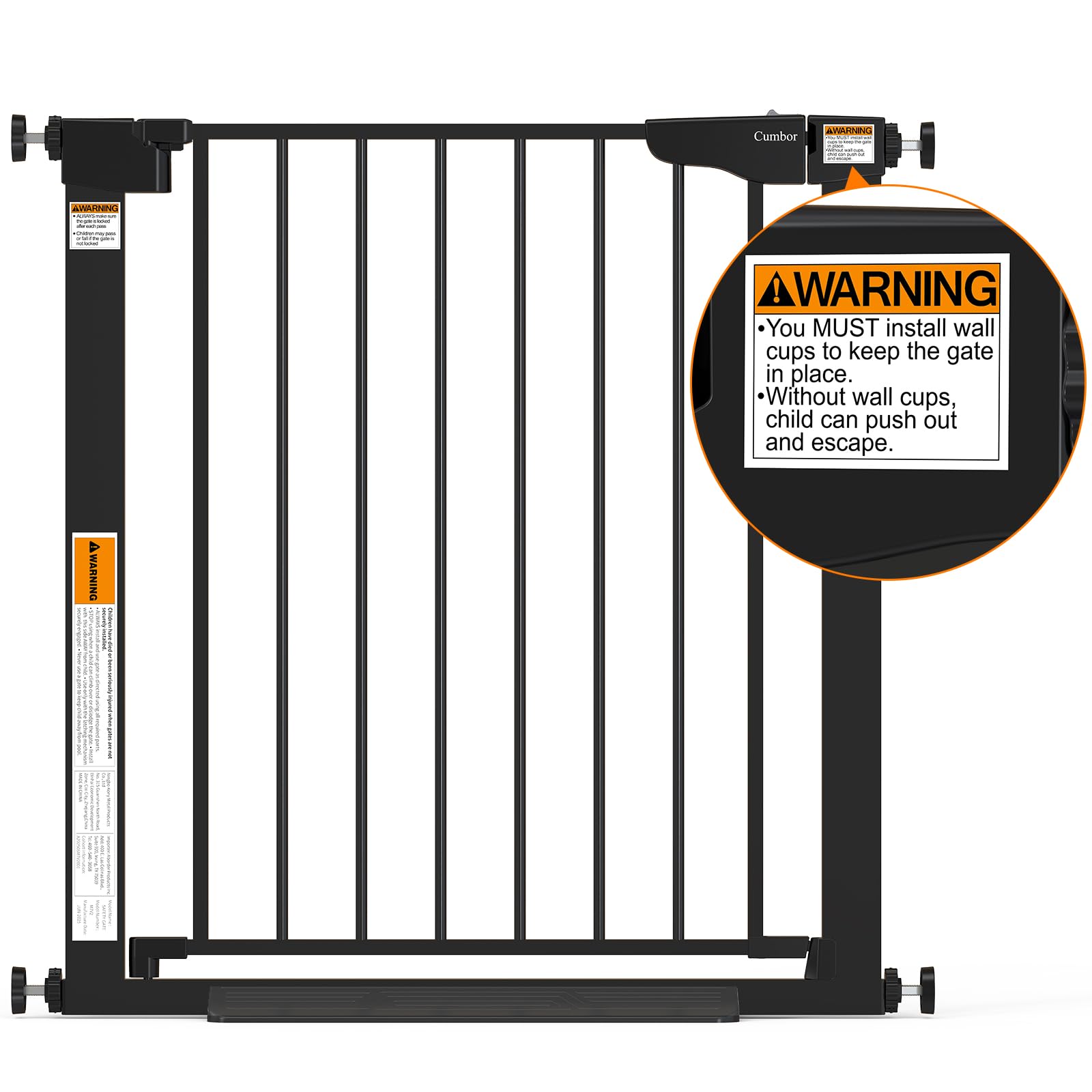Cumbor compact two-pack for flexible, value-packed baby gate setup