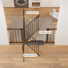 Cumbor dog-friendly doorway gate helps restrict pets without heavy lifting.