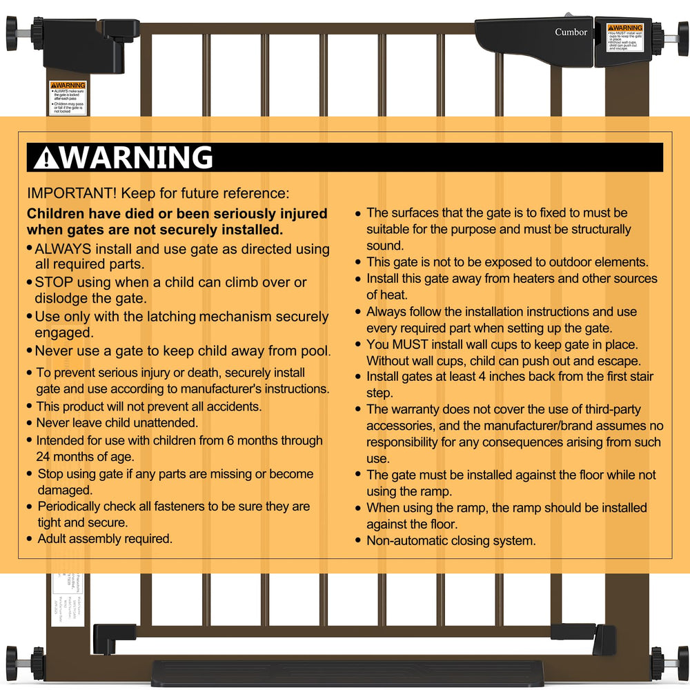 Cumbor double-lock safety release keeps toddlers from opening