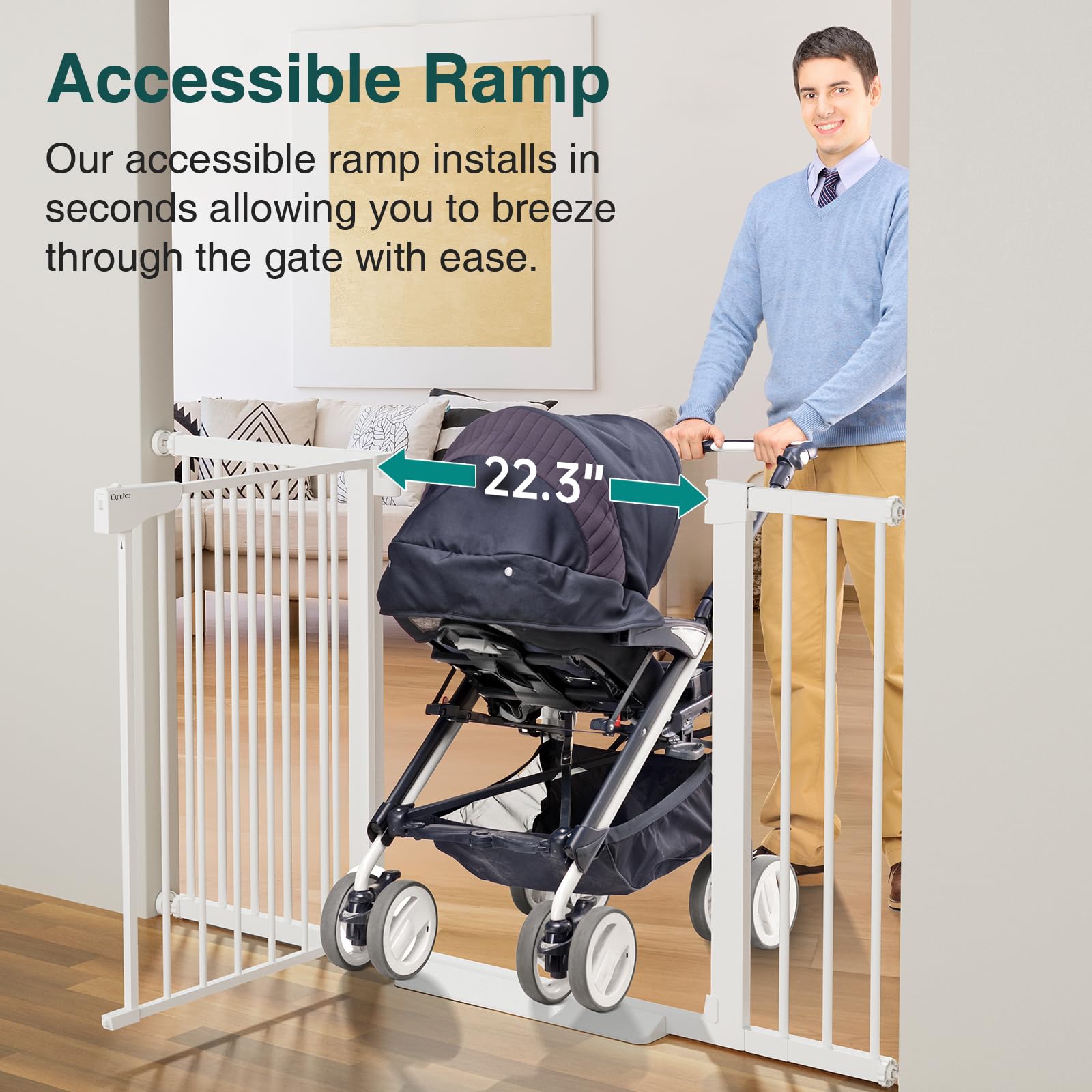 Cumbor double-lock safety release shows toddlers guarded with secure latch.