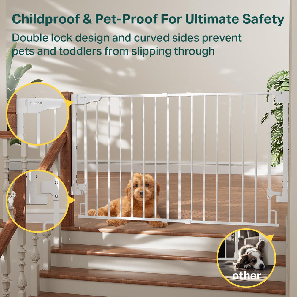 Cumbor Expandable Gate durable build with double-lock for reliable use