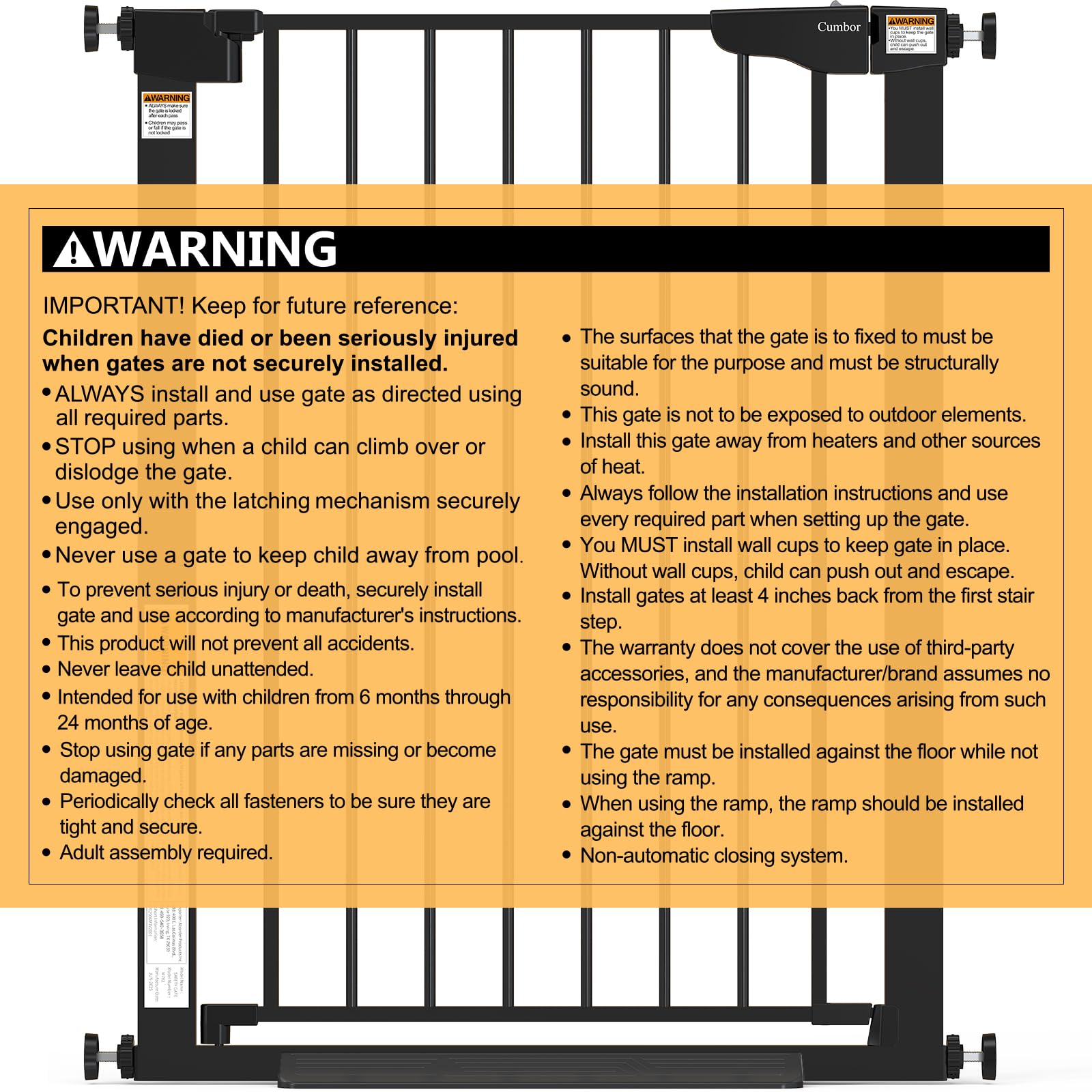 Cumbor gate in daily use for babies and pets in busy homes.