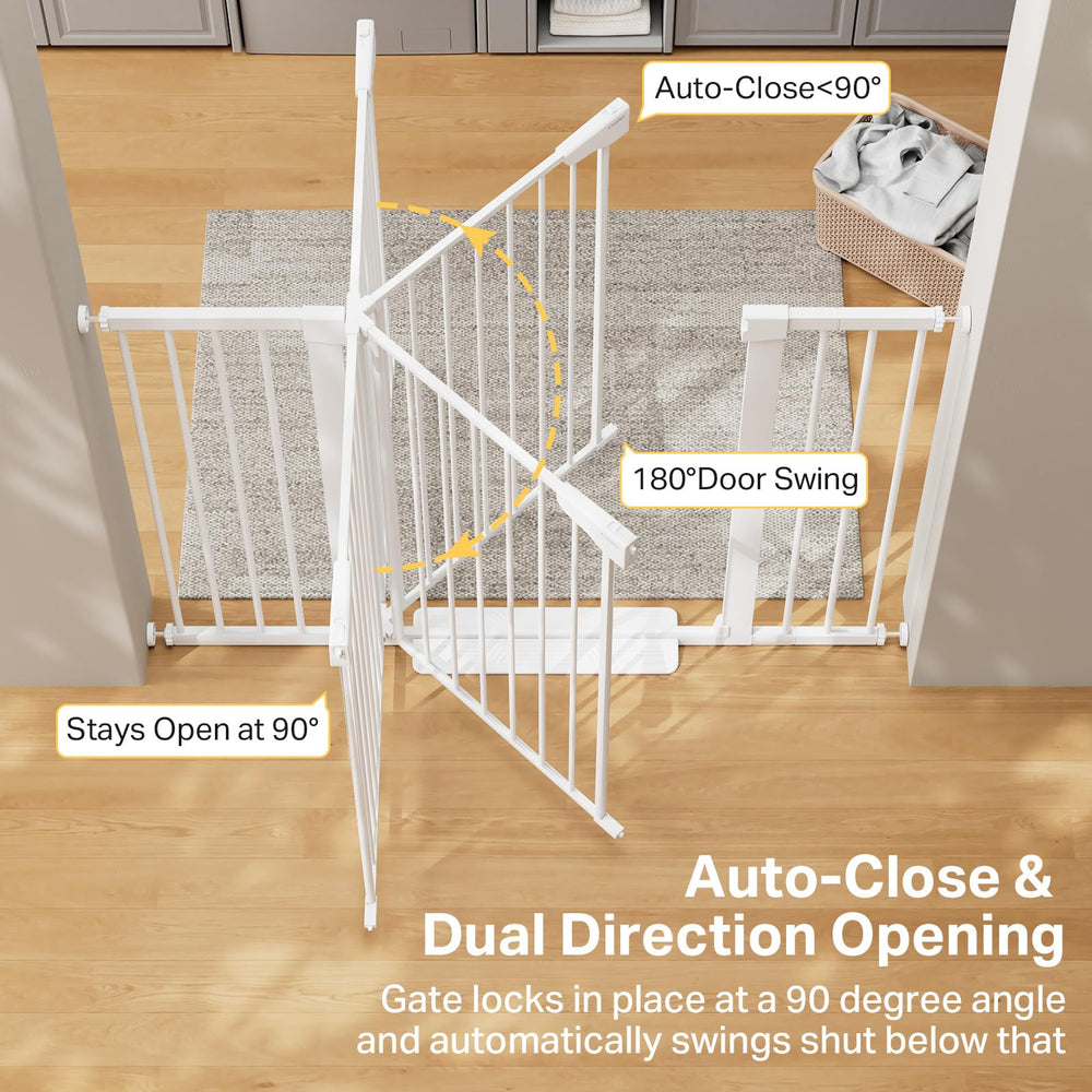 Cumbor hardware-mount option adds security at stair tops and entryways.