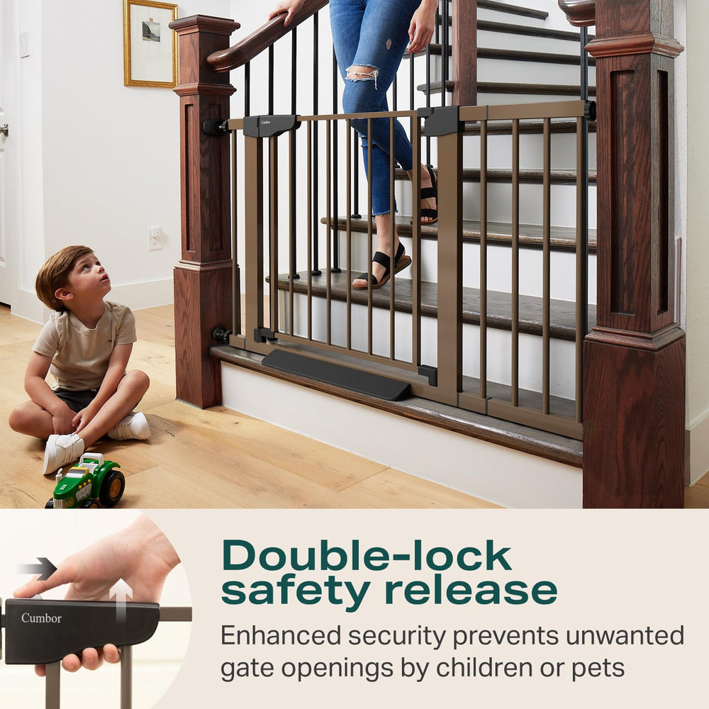 Cumbor pressure-mounted installation shows tool-free setup for quick safety