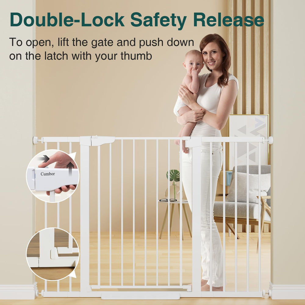 Cumbor pressure-mounted installation avoids wall damage during setup.