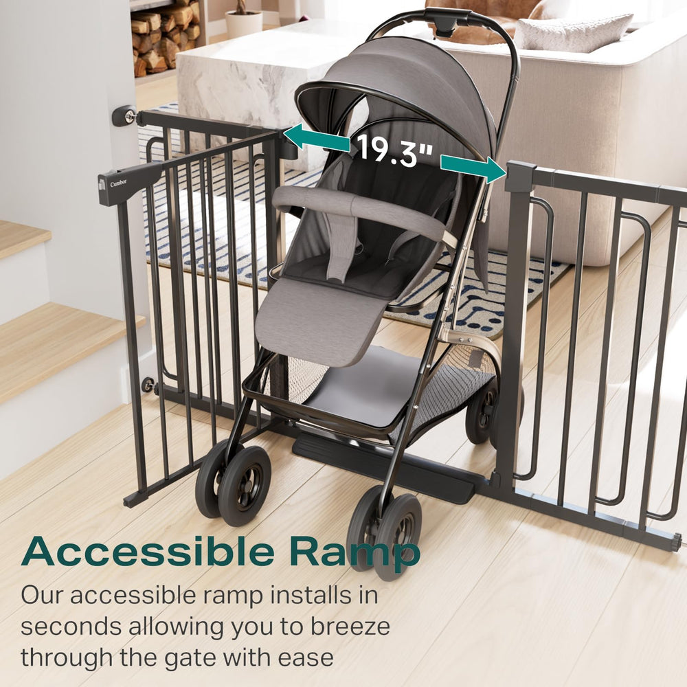 Cumbor pressure-mounted installation highlights wall-friendly, drill-free setup.