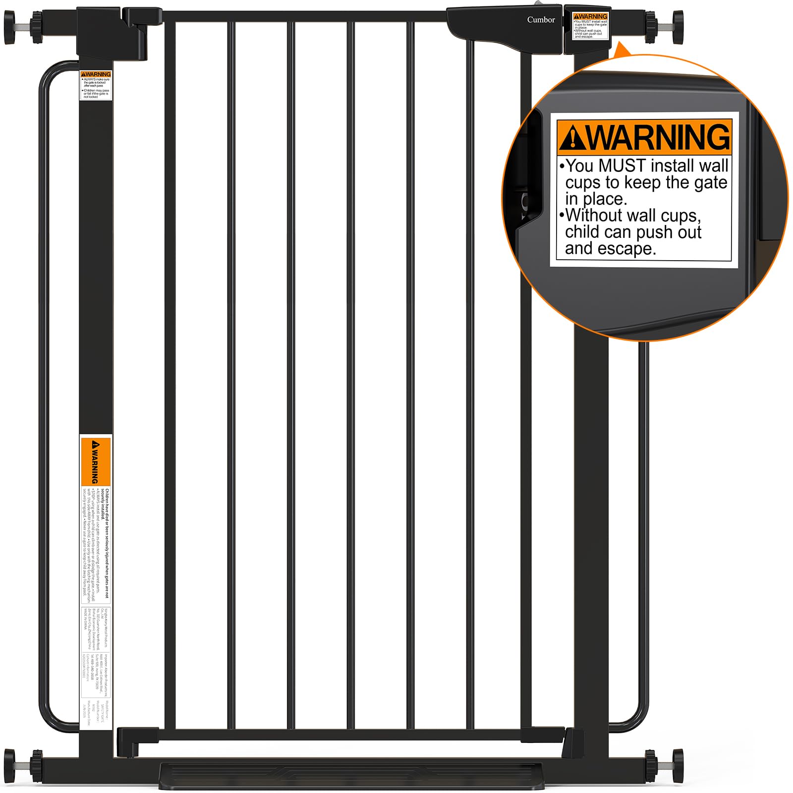 Cumbor safety space gate helps manage access to stairs and entrances
