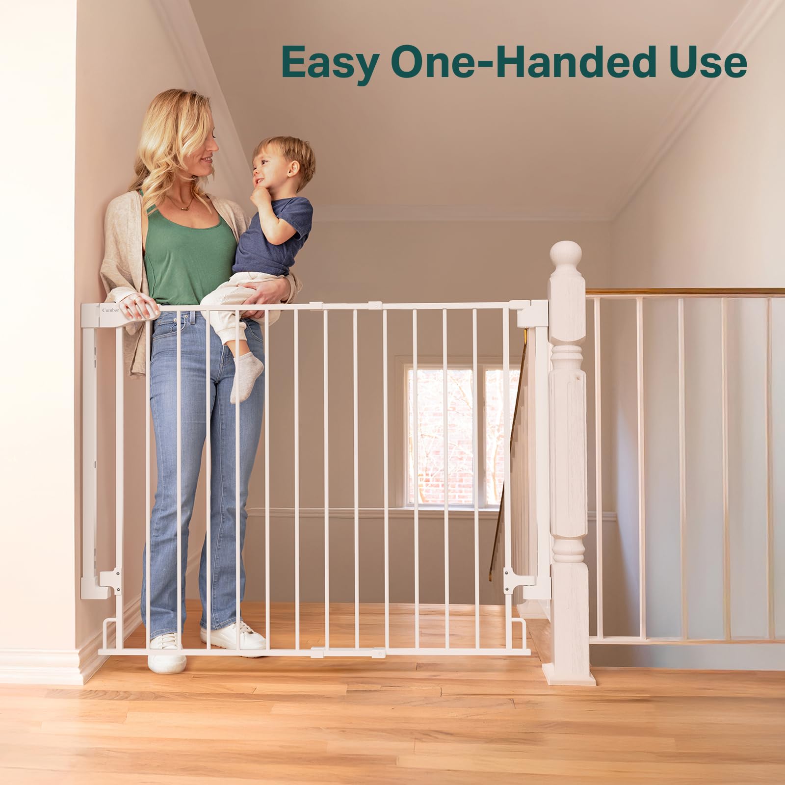 Cumbor top-of-stairs installation improves stair safety