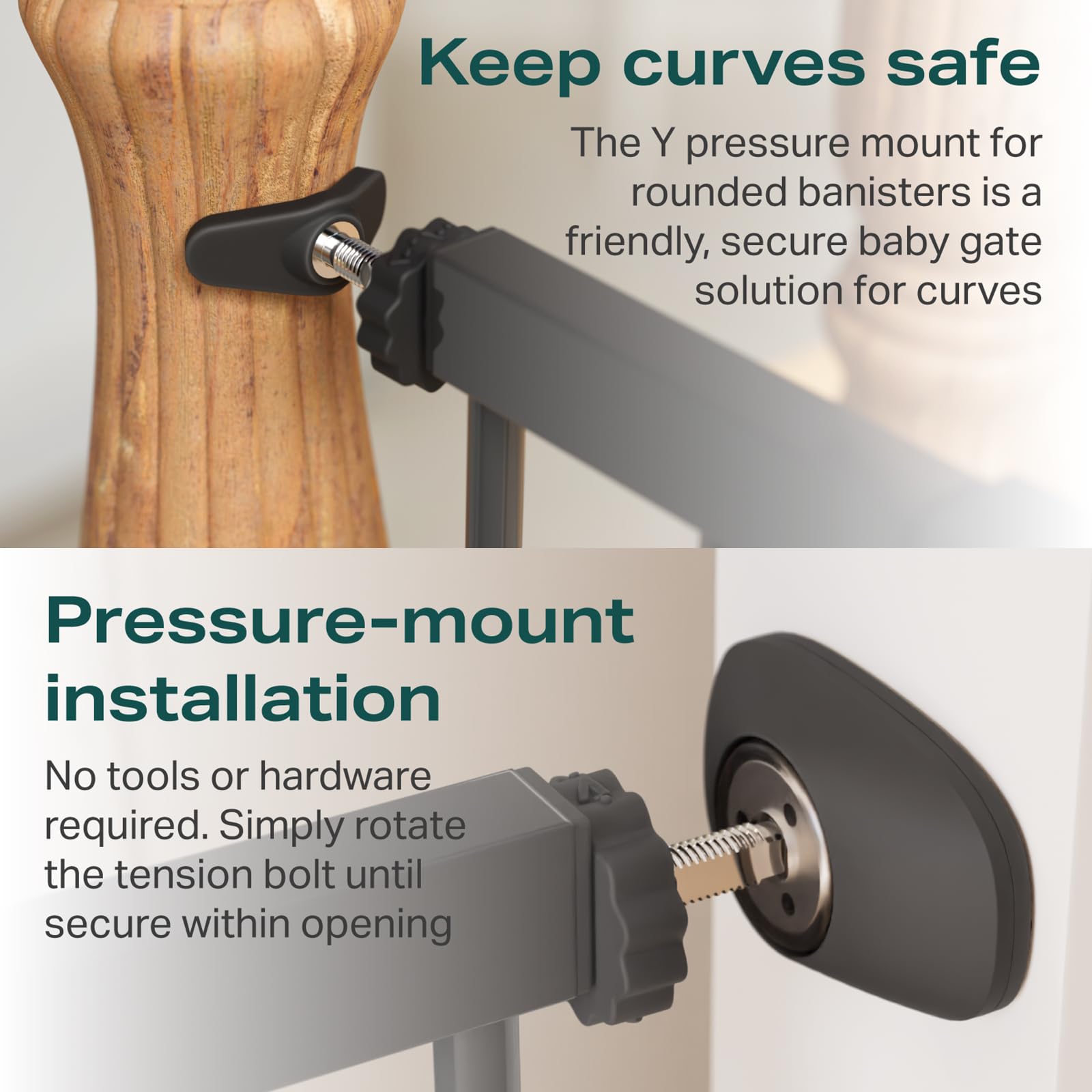 Cumbor two-way door allows easy passage while keeping the barrier in place.