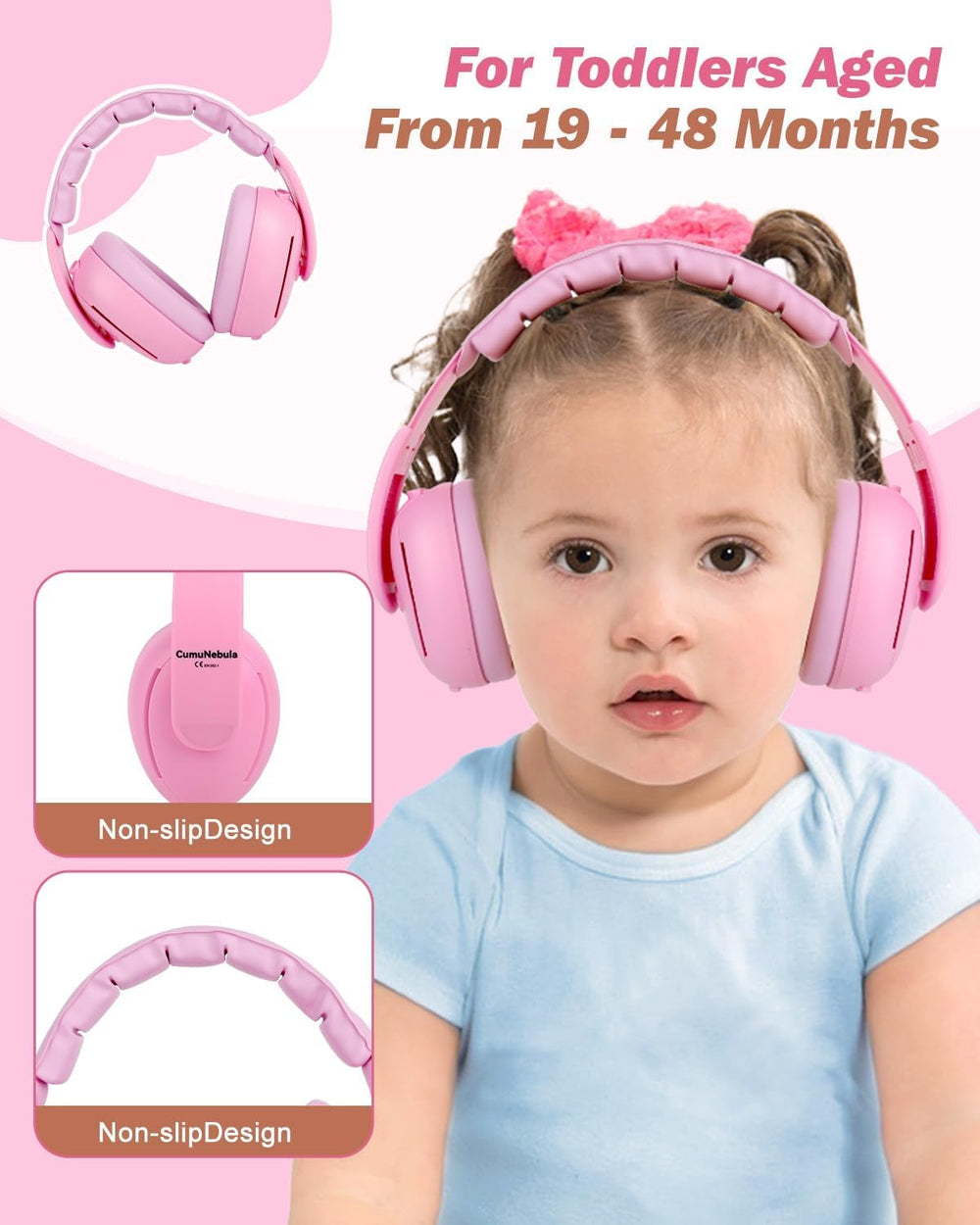 Cumunebula baby ear muffs durable ABS shell for daily adventures.