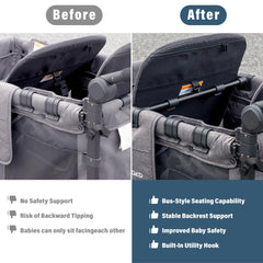 Cupoita forward-facing bar W4 shows built-in utility hook capable of 30 lb.