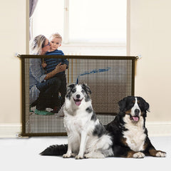Cupount Baby Gate mesh close-up shows durable tensile fiber construction.