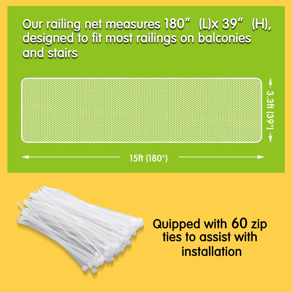 Cupount Banister Guard durable material resists wear and weather for outdoor use.