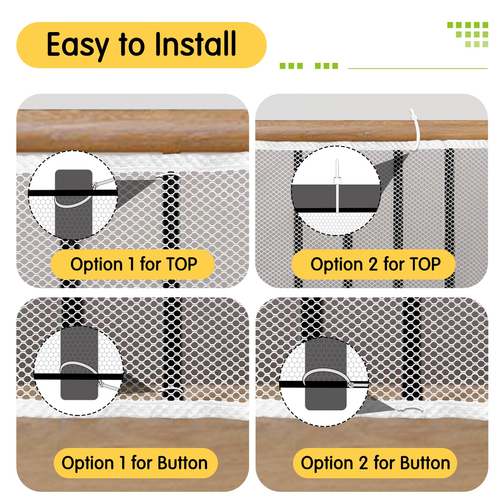 Cupount Banister Guard durable-material-texture indicates wear- and corrosion-resistance for longevity.