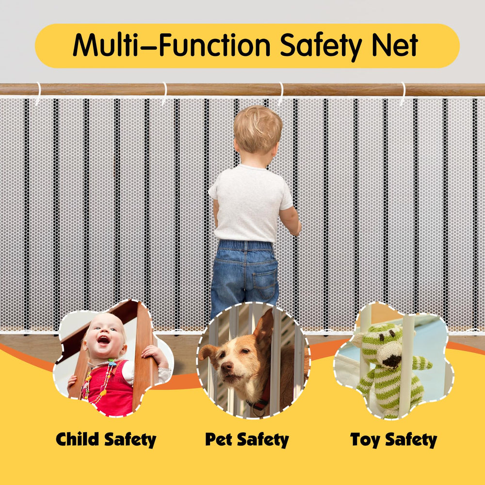 Cupount Banister Guard easy installation with zip ties enables quick setup.