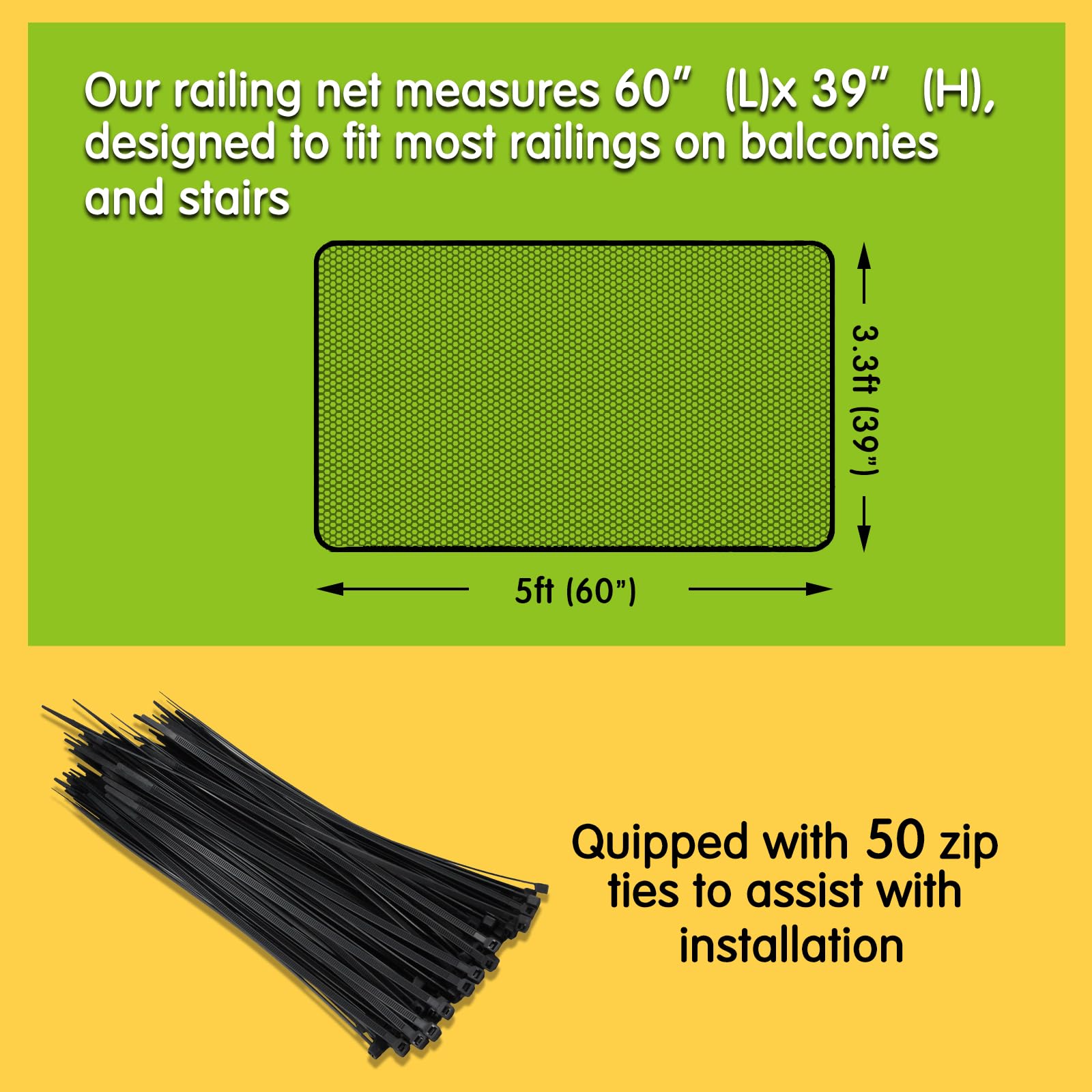 Cupount Banister Guard easy-installation for quick safety setup around stairs.