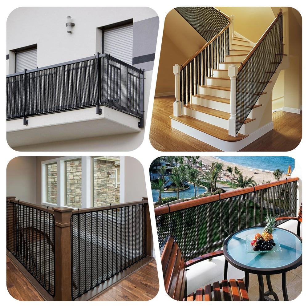 Cupount Banister Guard indoor-outdoor-use offers versatile stair protection in any area.