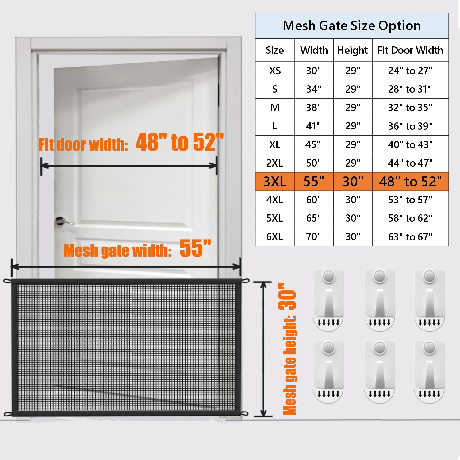 Cupount dog gate mesh closeup reveals durable tensile fiber that resists chewing.