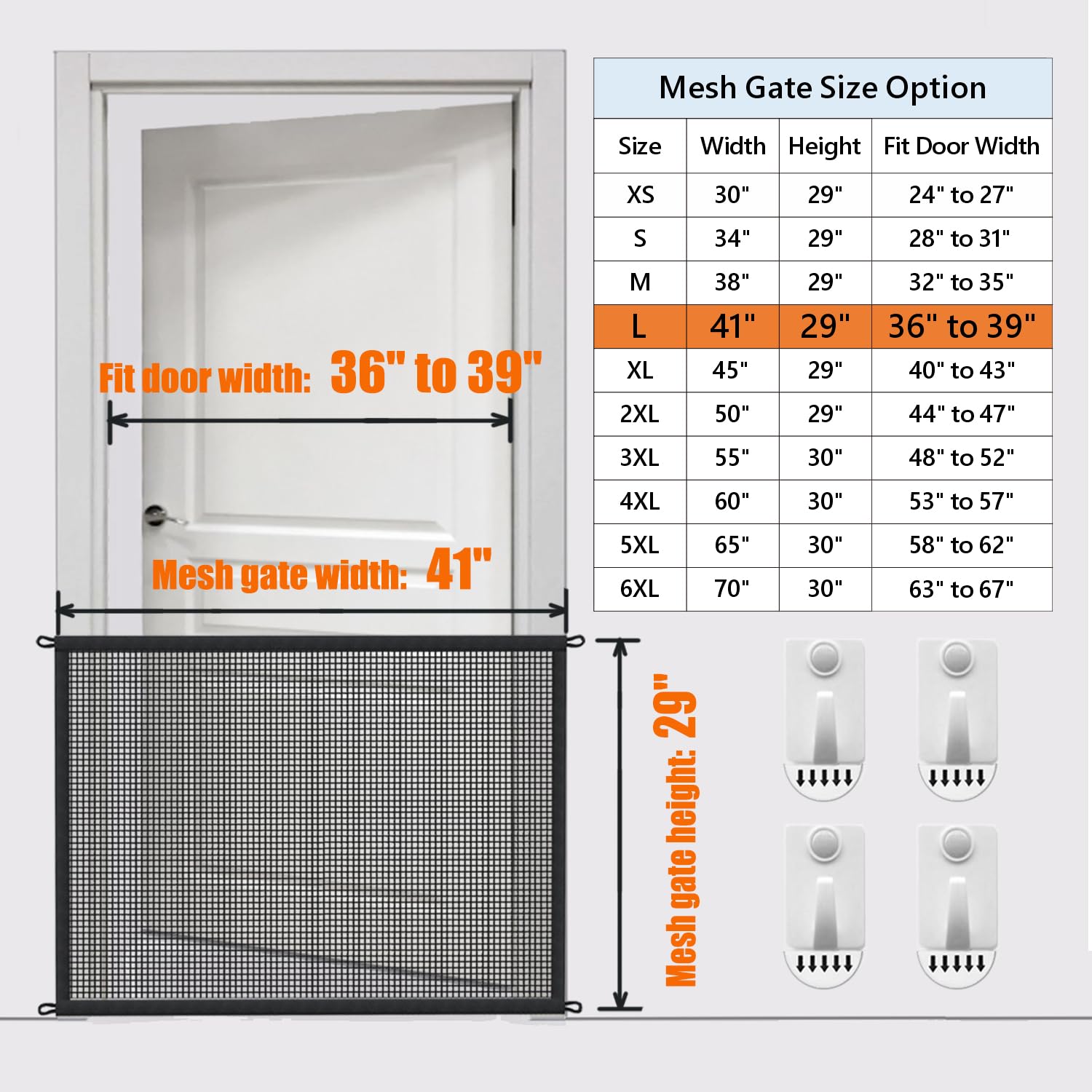 Cupount dog gate mesh closeup highlights durable tensile fiber and mesh.
