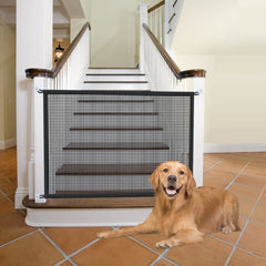 Cupount dog gate on a stair setup showing easy install and secure fit.