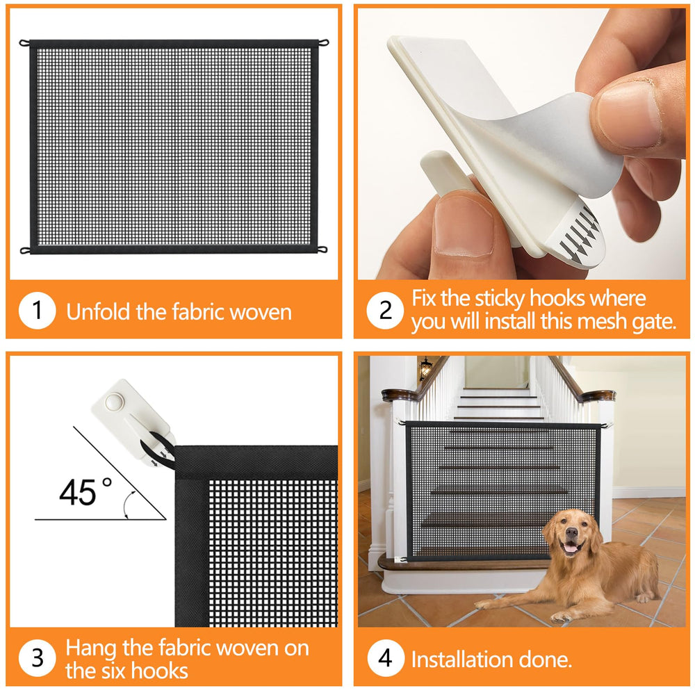 Cupount dog gate wall installation demonstrates secure mounting