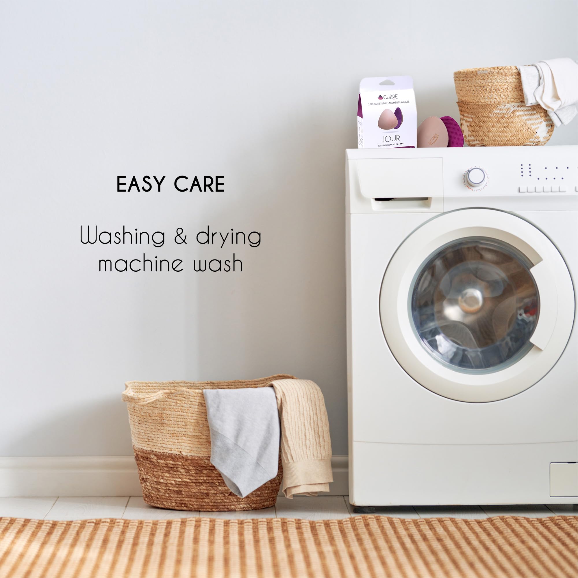 Curve by CacheCoeur Essential Day pads in eco-friendly reusable design
