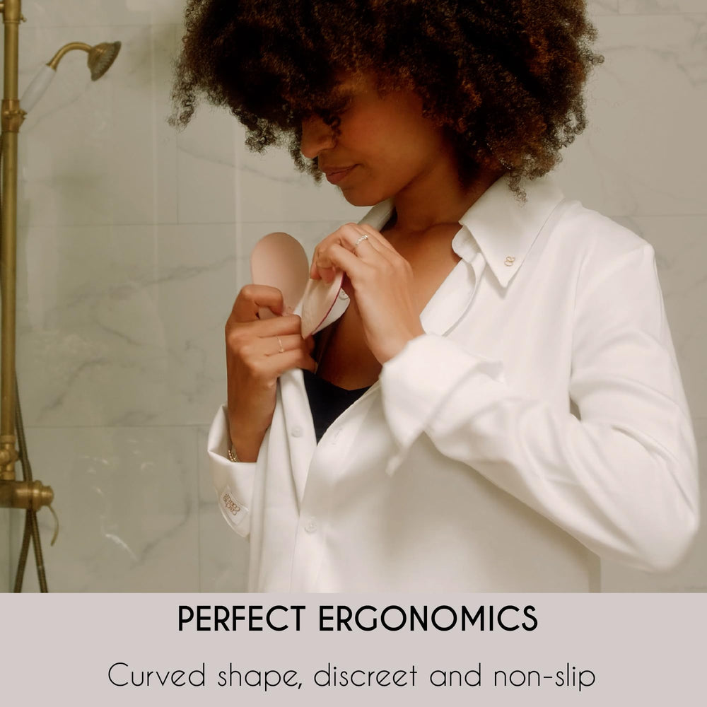 Curve by CacheCoeur Essential Day nursing pads in use during daily activities