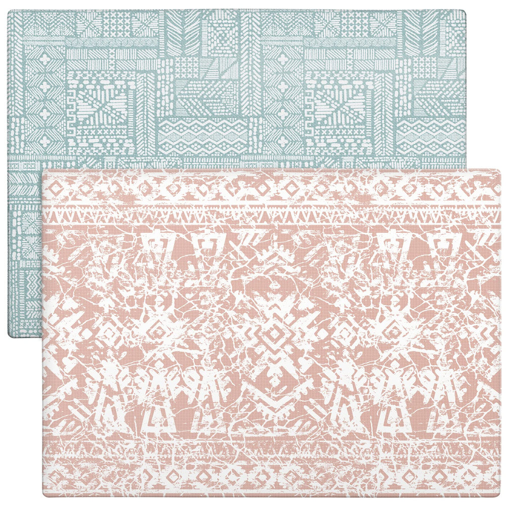 Cushmat designer look doubles as a living-room rug when not in use.