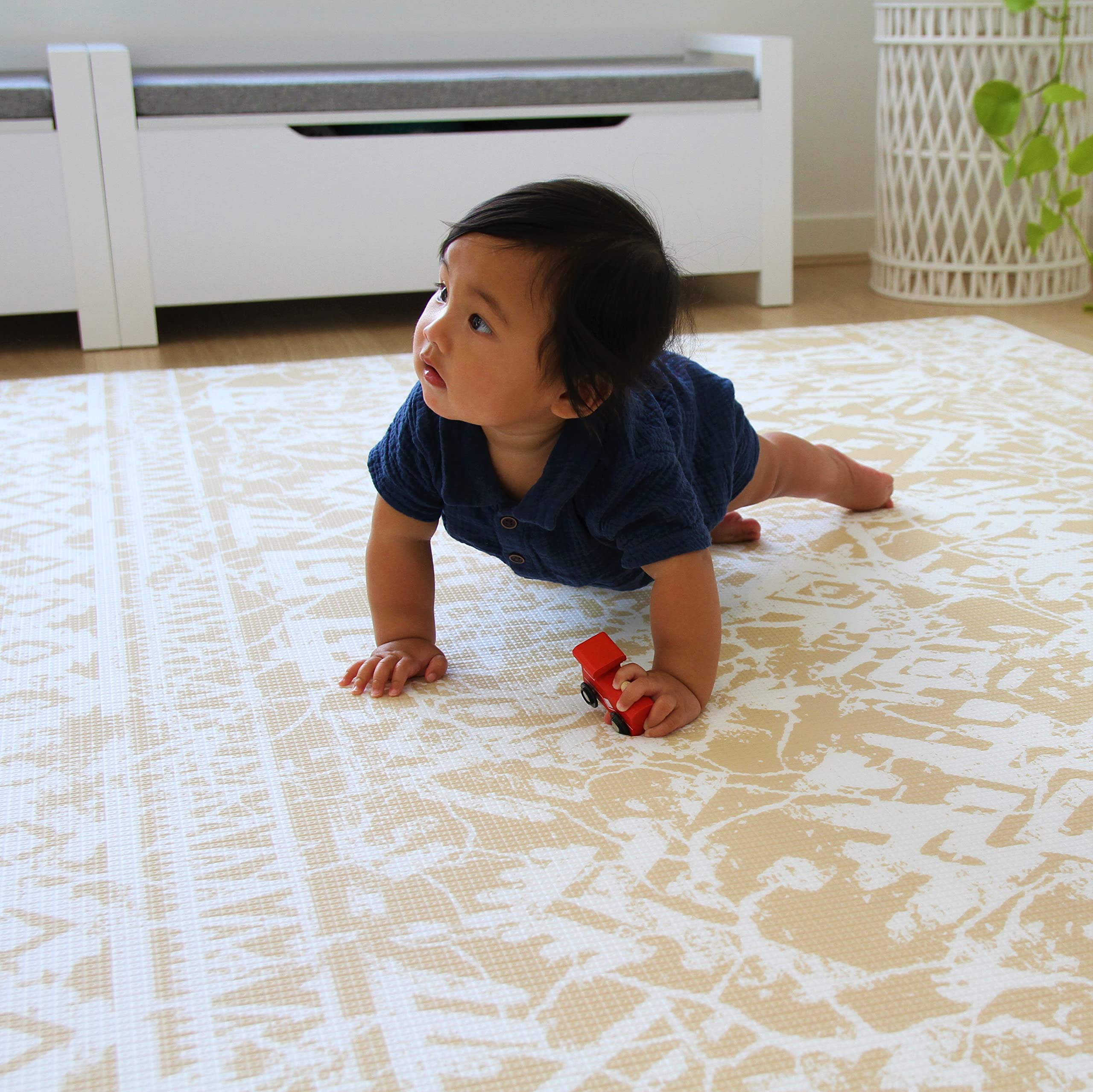 Cushmat Explorer gray-sand non-toxic materials meet CPSIA and EN71 standards.