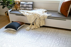 Cushmat Explorer gray-sand waterproof-clean enables quick wipe-ups after spills.