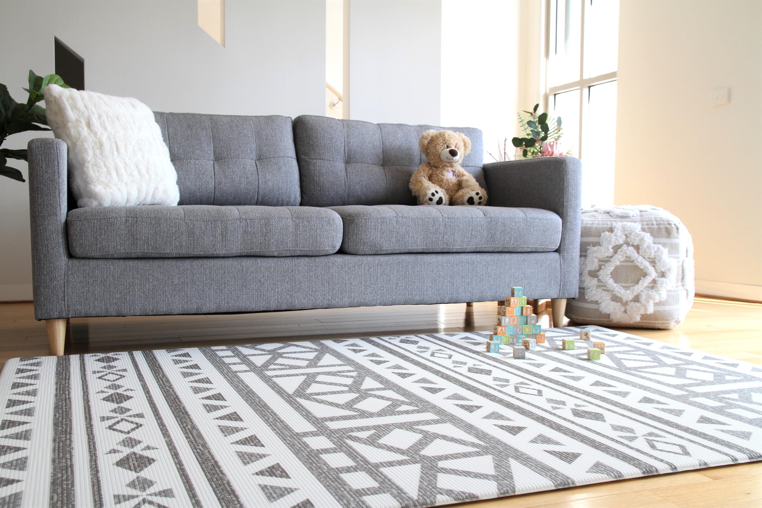 Cushmat foam play mat ultra cushion provides extra safety for crawlers