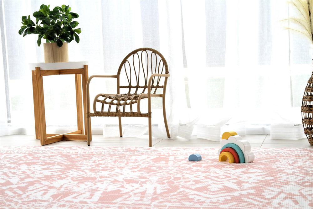 Cushmat memory-foam cushioning provides gentle support during tummy time and crawls.