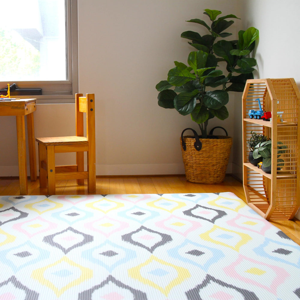 Cushmat memory foam cushioned play area supports crawls and play
