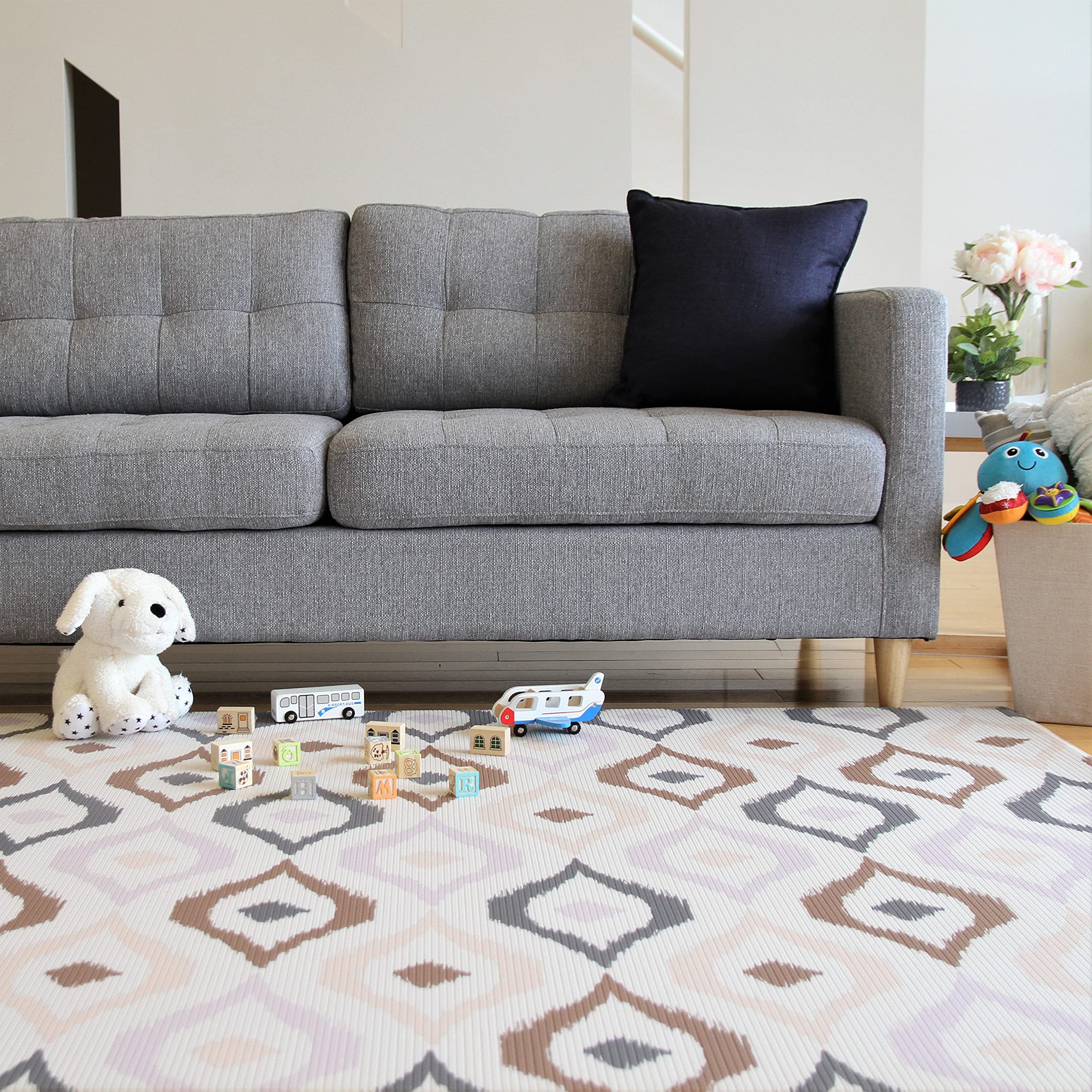 Cushmat memory-foam cushion provides soft landings during wobble practice.