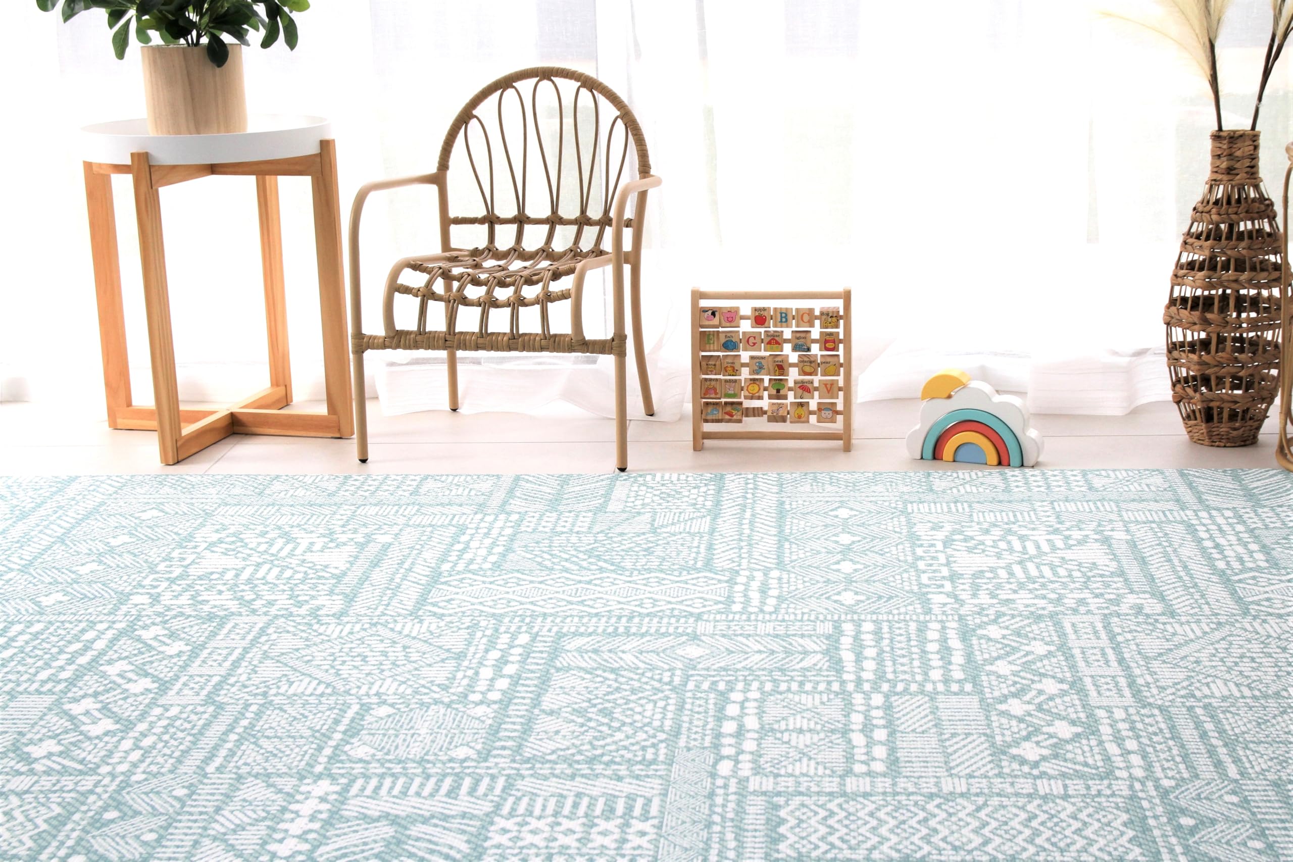Cushmat roll-and-store design makes it easy to move and store away.