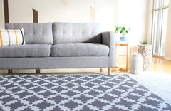 Cushmat Charcoal Star design large play mat cushions tummy time play