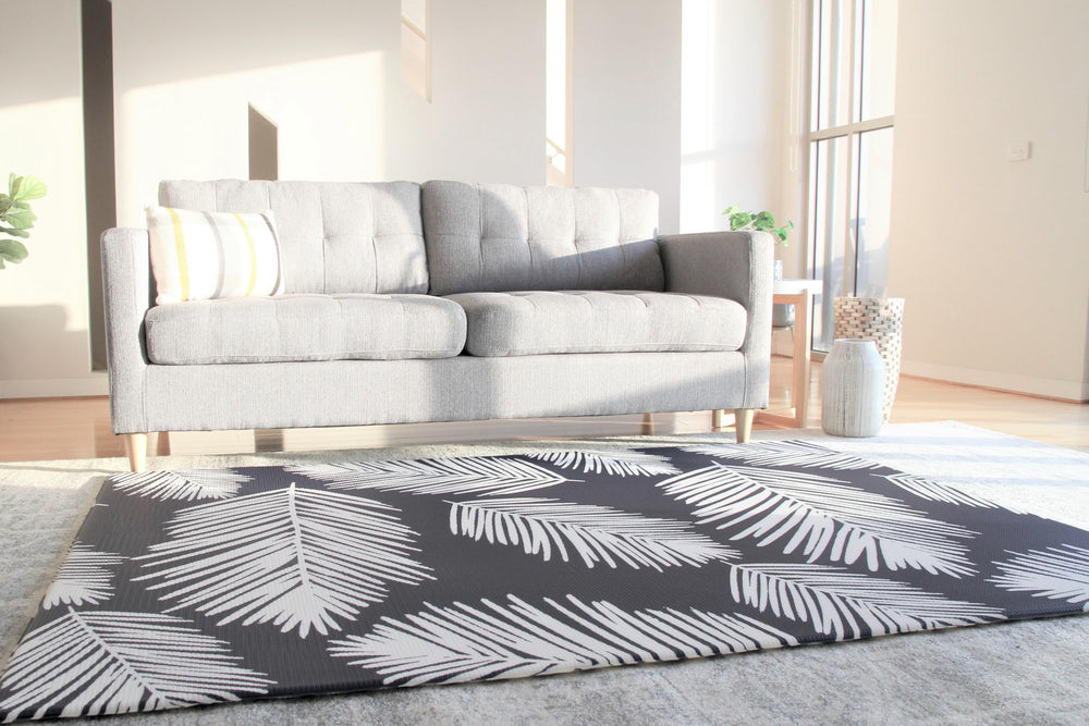 Cushmat stylish-reversible-foam-play-mat side profile showing thick cushioning and reversible design