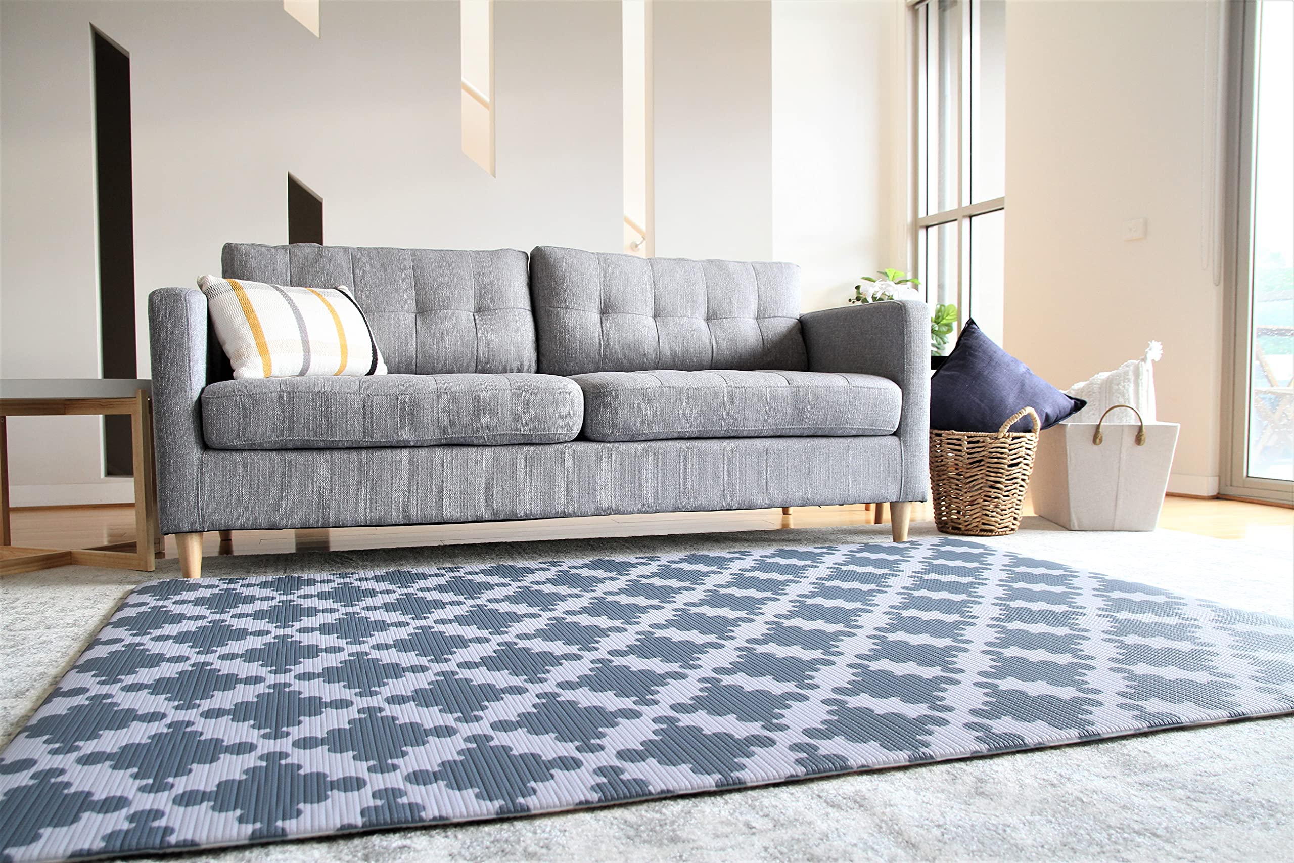 Cushmat waterproof surface close-up, easy wipe-clean for busy households