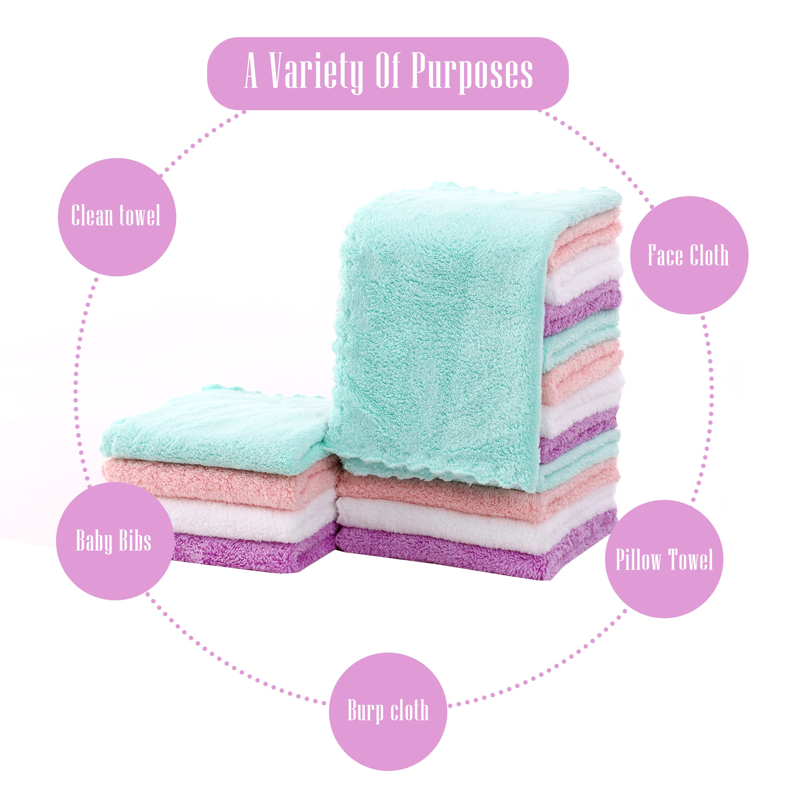 Cute Castle baby-shower gift-ready washcloths offering practical, durable essentials
