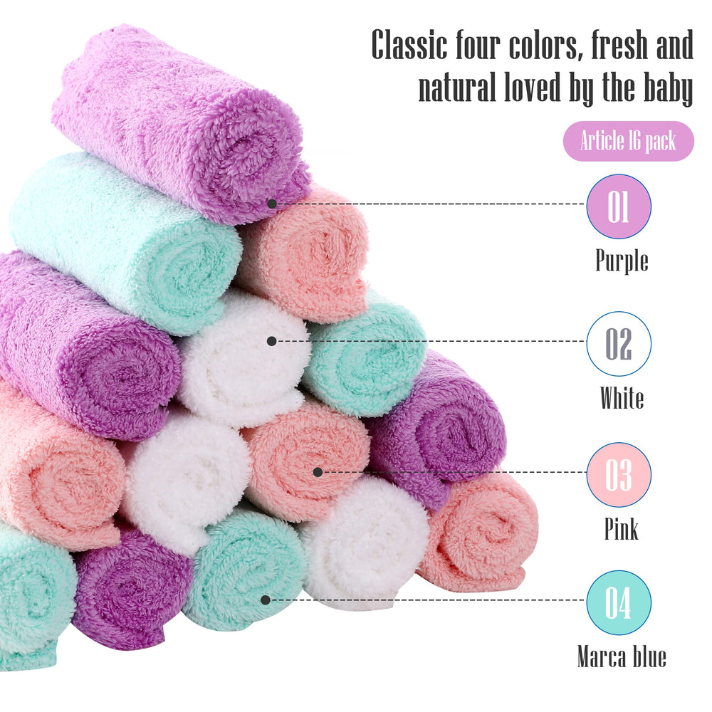 Cute Castle baby-skin-safe coral fleece washcloth highlighting gentle cleansing for delicate skin