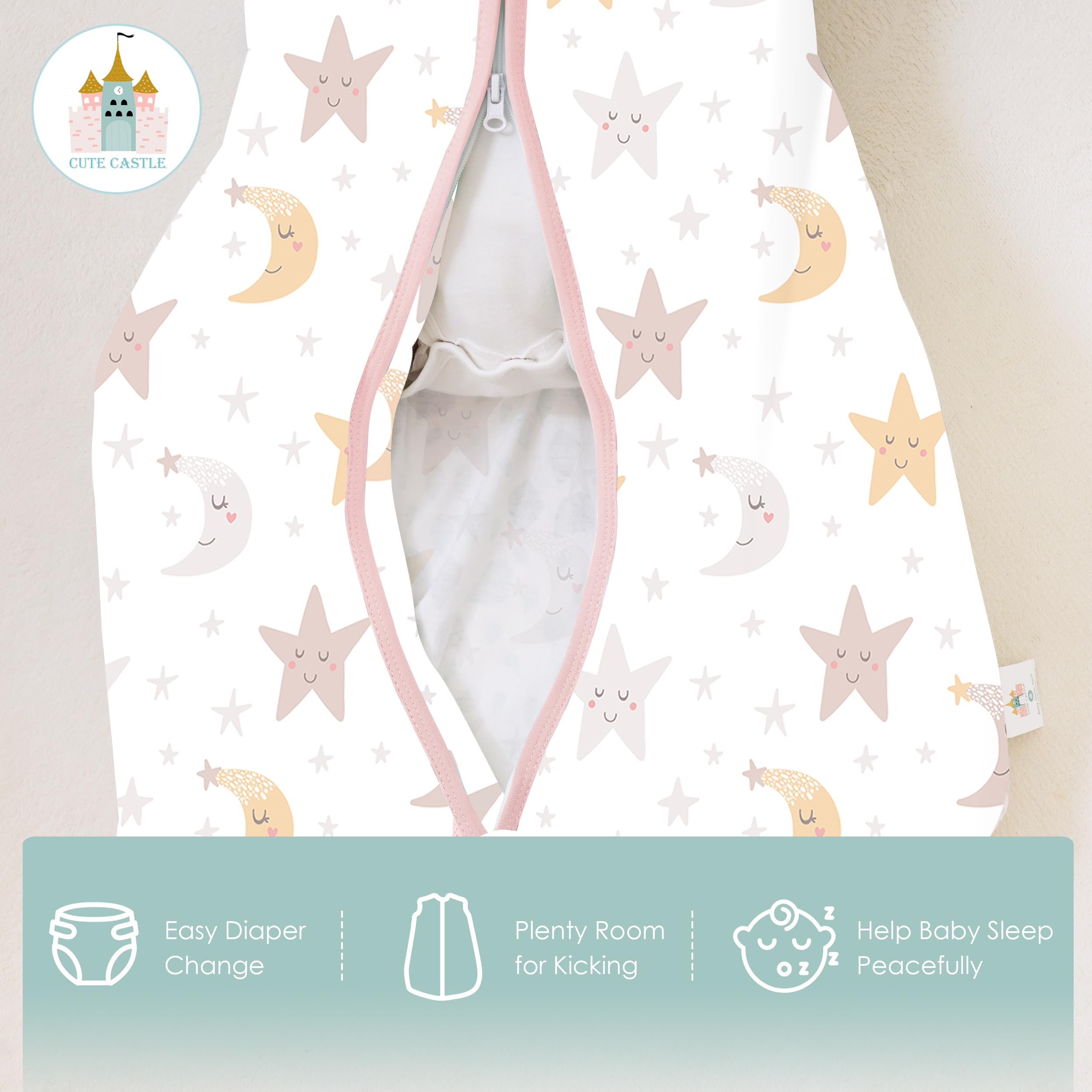 Cute Castle easy-care fabric for machine wash and tumble dry